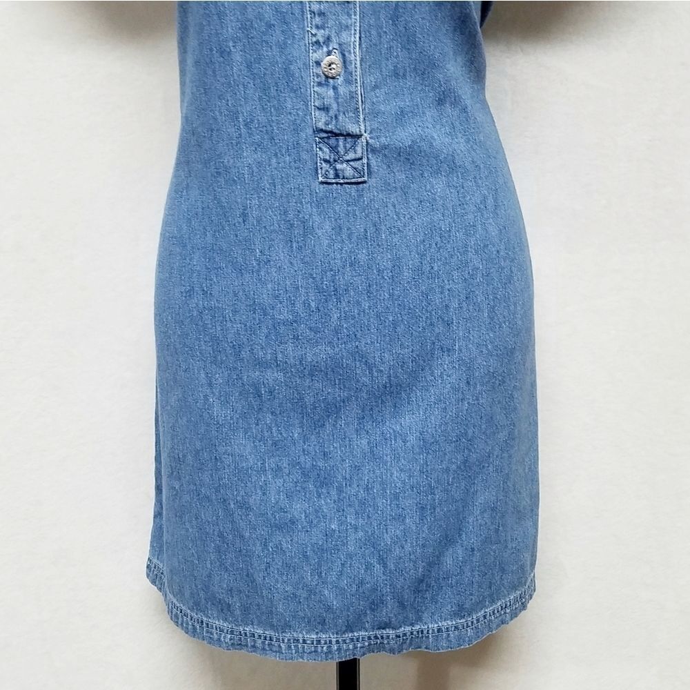 Vintage 90s faded glory button up denim dress - Picture 3 of 6